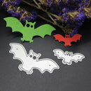 2pcs Halloween Bat Cutting Dies Stencils Decorative Embossing Scrapbooking