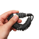 Anti-theft Cable Lockstitch 4 Digit Password Motorcycle Locks Helmet Code Lock