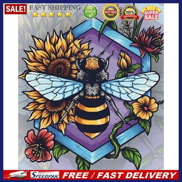 Oil Paint By Numbers Kit Flower and Animal DIY Painting Wall Artwork Handicraft