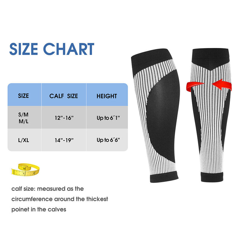 1 Pair Running Leg Guard Socks Pads Breathable Legging Sleeves Protective Gea
