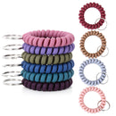 Men Women Wristlet Wristlet Keychain Bracelet Plastic Spiral Keychains Key Ring
