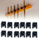12Pcs Pool Cue Stick Wall Mounted Rack Wooden Billiard Stick CuCS Holder Y9T4