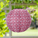 LED Solar Lamp Waterproof Painting Lantern Hanging Light Festival Decor (A)