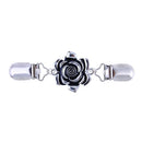 Flower Pattern Sweater Clips Cardigan Clip Duck Clip Clasps Shawl Brooch