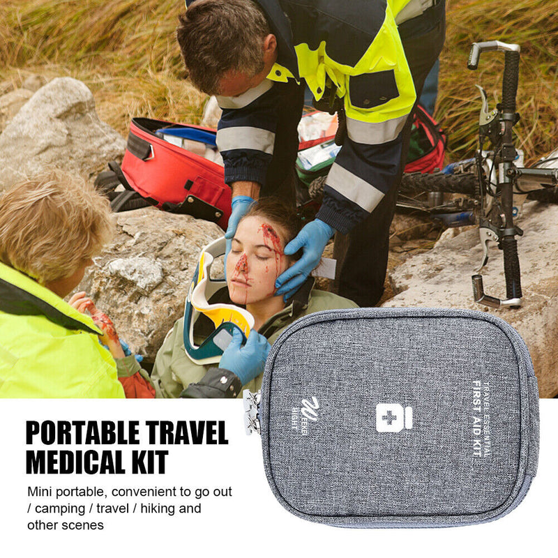 Outdoor First Aid Kit Bag Portable Travel Emergency Medicine Storage Organize