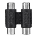 RCA Female to RCA Female Connector AV Cable Plug Jack Adapter*3(2 in1)