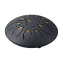 6 Inch 11-Note Tongue Drum with Drumsticks Hand Pan Ethereal Drums (Navy) Newly