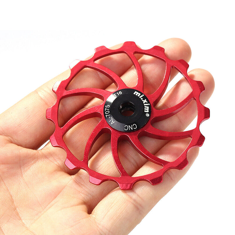 Mi Xim Mountain Bike Rear Derailleur Bearing Pulley Guide Wheel (Red 16T)