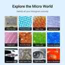 60X Phone Clip Microscope Camera with Lamp Magnifying Glass for Photographing