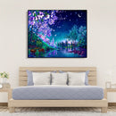 Painting By Numbers Kit DIY Night Scene Hand Painted Canvas Oil Art Picture Gift