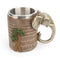 Coconut Tree Elephant Coffee Cup Tropical Rainforest Coffee Mug Creative Decor