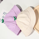Cute Breathable Baby Bucket Hat Cotton Beach Hat Sun Cap For 1-3 Years Old