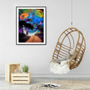 5D DIY Diamond Painting Starry Sky Girl Full Round Drill Picture Kit Wall M