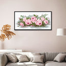 Home 11CT Printed Part Embroidery Fresh Flower Needlework DIY Cross Stitch Kit