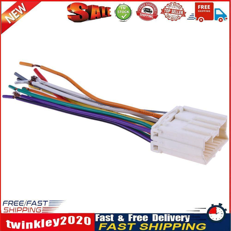 Car Stereo CD Player Wiring Harness Radio Wire Plug for Mitsubishi JOYEAR Newly