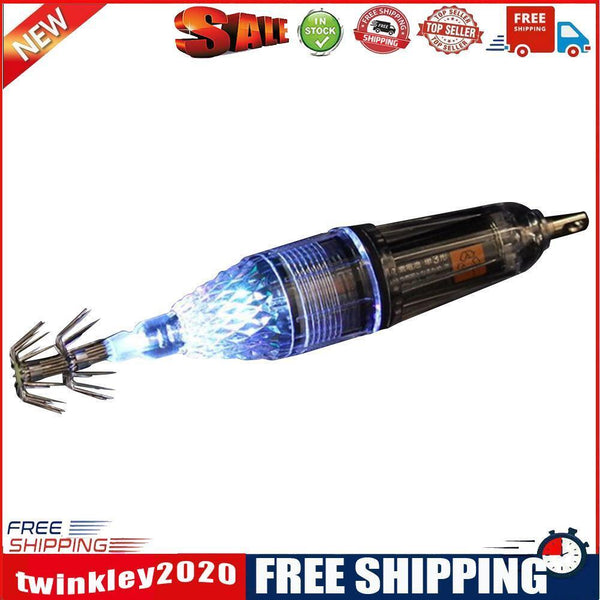 LED Squid Lure Lamp Fishing Squid Octopus Cuttle Attracting Light (Blue)