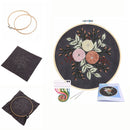 Embroidery Cross Stitch Kit Plant Flower Embroidery Set Needlework Tools