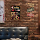 Iron Painting Square Metal Sign Plate Wall Posters Decor for Home Cafe Bar