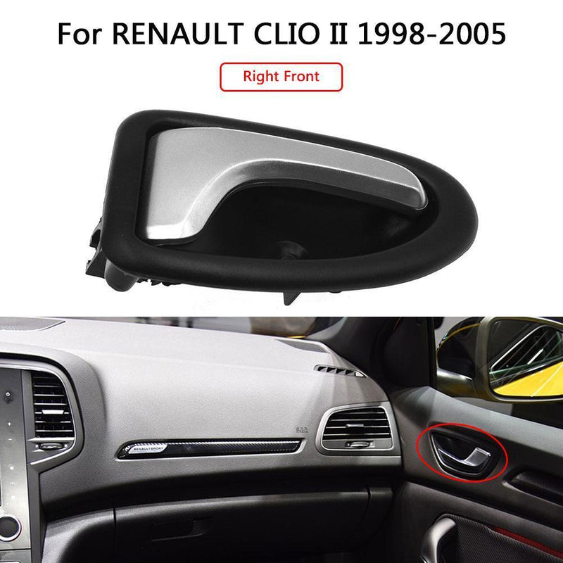 Interior Door Handle for Renault Clio II Megane I Scenic I Chrome (Left)