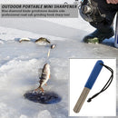 Double Groove Fishing Hook Sharpener Diamond Fishhook Grindstone Fish Tackl
