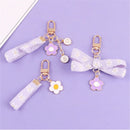 Flower Keyrings Sunflower Keychain Keychain Bag Pendant Ribbon Keychains