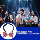 Men Pre Tied Bow Tie Union Jack Party Fancy Dress Platinum Jubilee Wedding Z4Q8