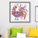 5D DIY Special Shaped Diamond Painting Rooster Embroidery Mosaic Craft Kit Newly