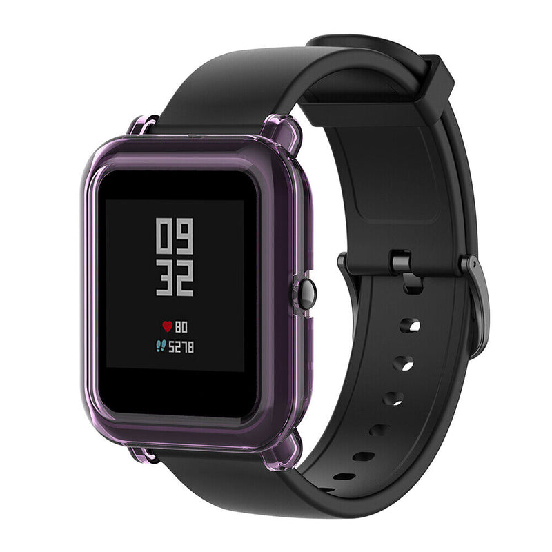 Soft TPU Protective Case Cover Shell for Amazfit Bip S Smartwatch (Purple) Newly