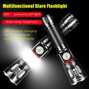 Multifunctional Glare Flashlight USB Rechargeable Camping lamp Work Light