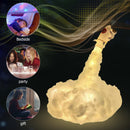 Special DIY LED Clouds Rocket Astronaut Bedside Table Night Light Craft Newly