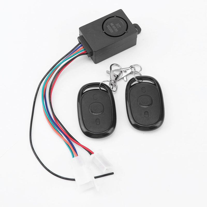 125dB E-bike Alarm Scooter Security Anti Lost Remote Control Alert (A)