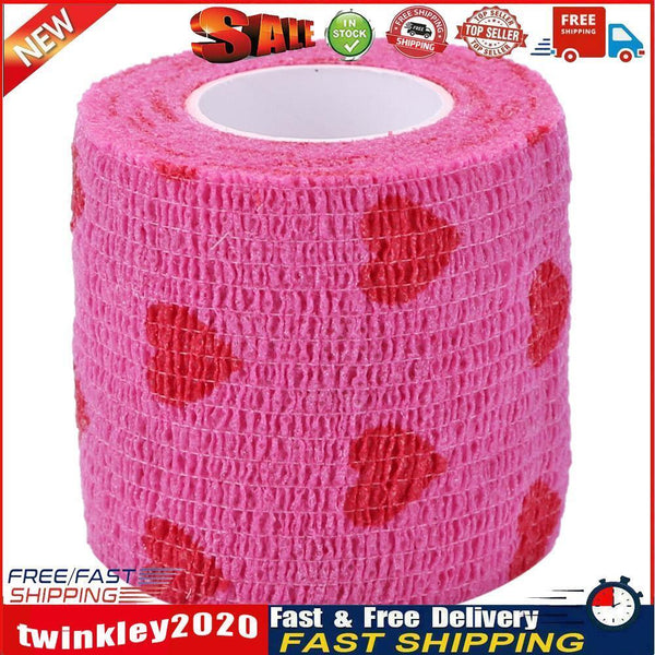 Pet Dog Cat Elastic Bandage Non-woven Pet Self Adherent Wound Tape (M) Newly