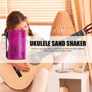 Finger Hammer Sand Shaker Guitars Ukulele Rhythm Sand Bell Maracas (Pink) Newly