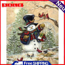 Christmas Snowman Oil Paint by Numbers DIY Hand Painted Acrylic Picture Decor