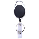 Outdoor Survival EDC Nylon Rope Recoil Ring Retractable Key Chain with Clip
