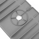 Silicone Kitchen Faucet Absorbent Mat Sink Water Splash Odor Guard (Grey) Newly