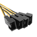 D-Port Computer CPU PC Case 3Pin Fan Cable 1 to 4 Ways Power Splitter (1pc)