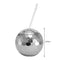 #A 600ml Disco Ball Cups Cocktail Nightclub Party Straw Wine Glass Drinking Mugs