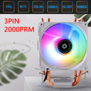CPU Cooler 3 Pin for Intel LGA AMD Quiet Fan Cooling Fan Silent Radiator