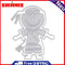 Snowvirtuos Cartoon Boy Metal Cutting Tools Stencil DIY Scrapbook Paper Cart