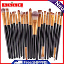 20pcs Pro Makeup Set Powder Foundation Eyeshadow Eyeliner Lip Cosmetic Brush