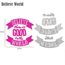 5pcs Believe World Cutting Die Stencil Scrapbook Embossing Album Paper Card