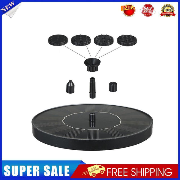 Solar Waterfall Fountain Pool Fish Pond Water Pump Outdoor Garden Decor (A)