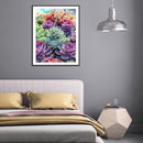 5D Succulents Plant Kit Full Square Drill Rhinestone DIY Diamond Painting Cra