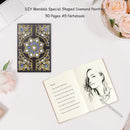 DIY Mandala Special Shaped Diamond Painting 50 Pages A5 Notebook Office Sup