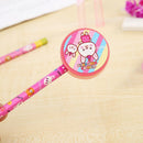 9pcs Creative Pencil Sharpener Earser Stationery Set Students Supply (Pink)