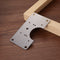 Stainless Steel Hinge Fixing Plate for Cabinet Door Repair Installer Kits Newly