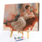 Canvas Paint By Numbers Lying Sofa Lady Oil Hand Painted Drawing Kit Home Decor