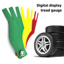 Car Tire Depth Gauge Meter with Tire Pattern Pen Friction Disc Ruler