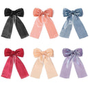 Ribbon Tiara Shimmer Hair Scrunchies Knot Hair Barrettes Elastic Hairclips